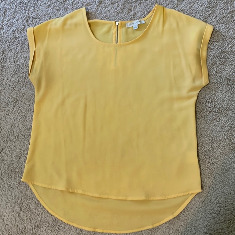 Yellow dress blouse - size: large